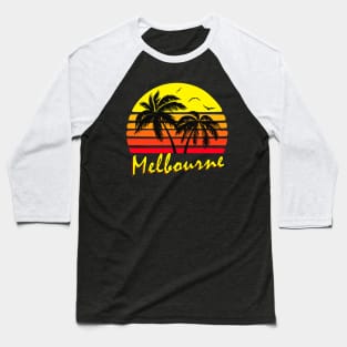 Melbourne Retro Sunset Baseball T-Shirt